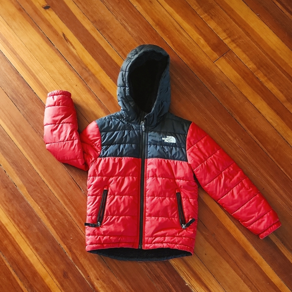 North Face reversible hooded puffer